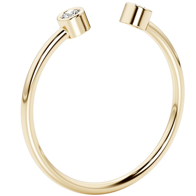 Prsten s neuzavřenou obroučkou a diamanty Orion 152348