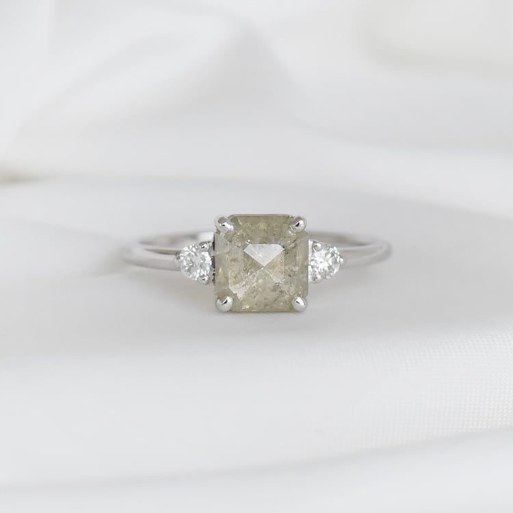 Prsten se salt and pepper diamantem 92697