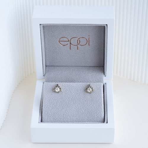 Náušnice s moissanity a salt and pepper diamanty Kruno