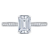 Zásnubní prsten s emerald diamantem Rafa