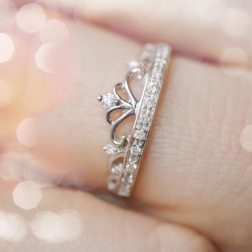 Princeznin zlatý prsten s diamanty Alpana