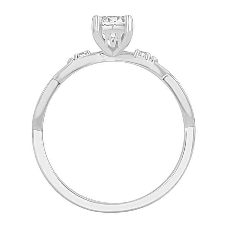 Zásnubní prsten s výběrem písmene a diamanty Mileva 166864