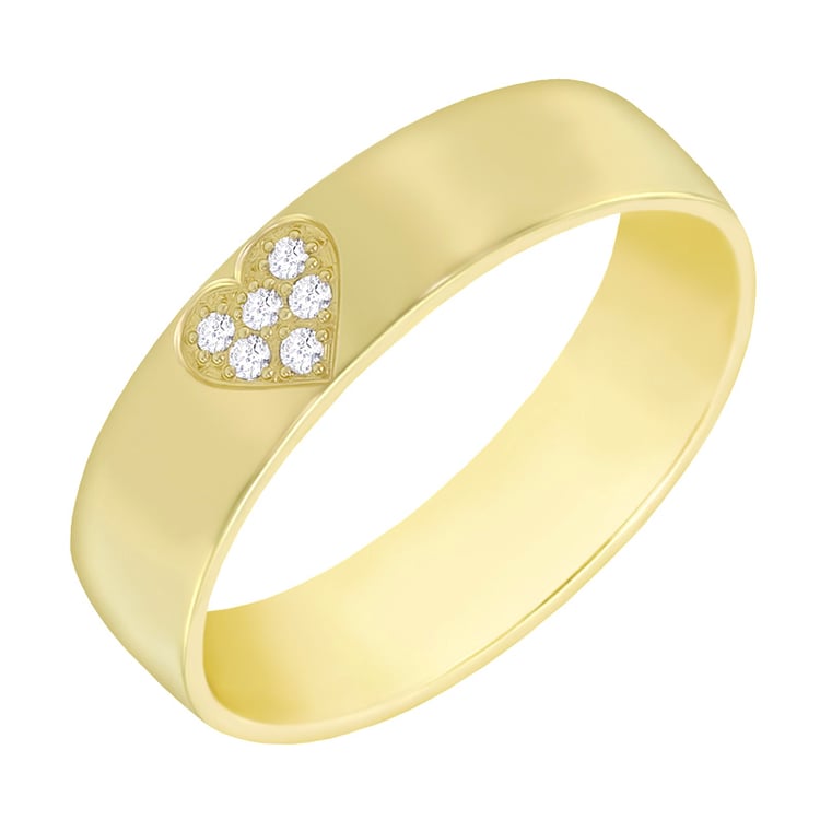 Dámský prsten s diamantovým srdcem 60809