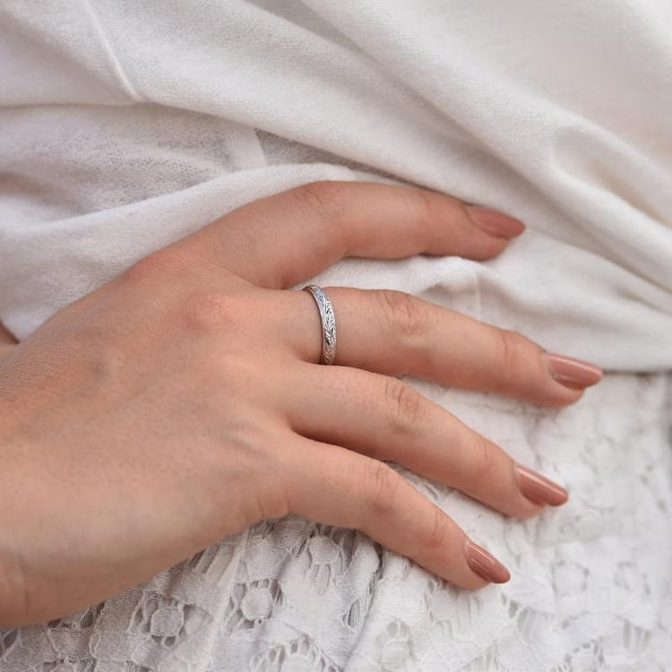 Prsten z bílého zlata 82863