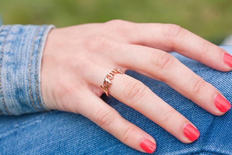 Pozlacený prsten Lucky 6772