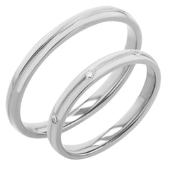 Zlaté snubní prsteny s diamanty Lavori