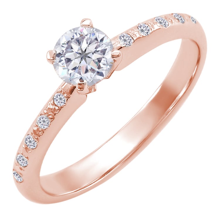 Prsten z růžového zlata 27785