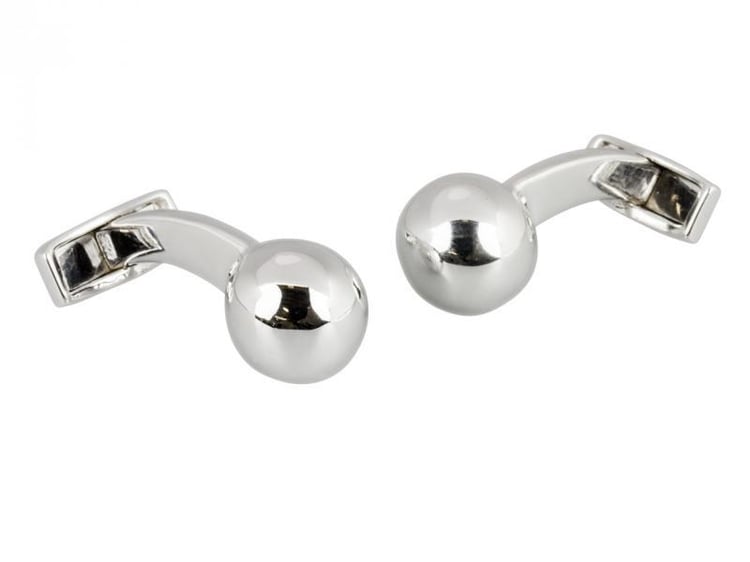 Manžetové stříbrné kuličky Vitto