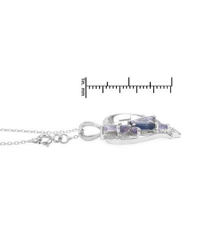 Ametystový náhrdelník se safírem 1050