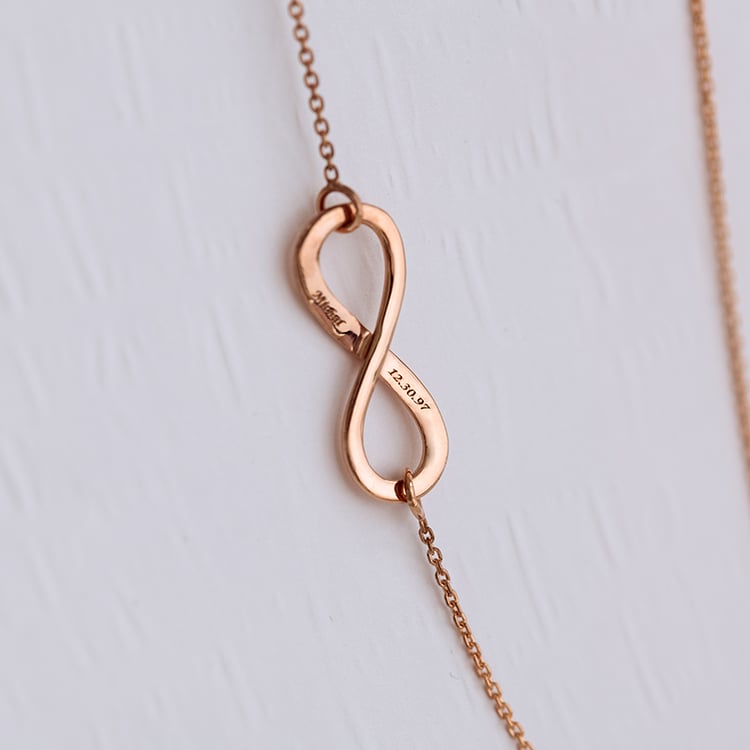 Stříbrný náhrdelník Infinity 124599