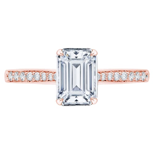 Zásnubní prsten s emerald diamantem Rafa