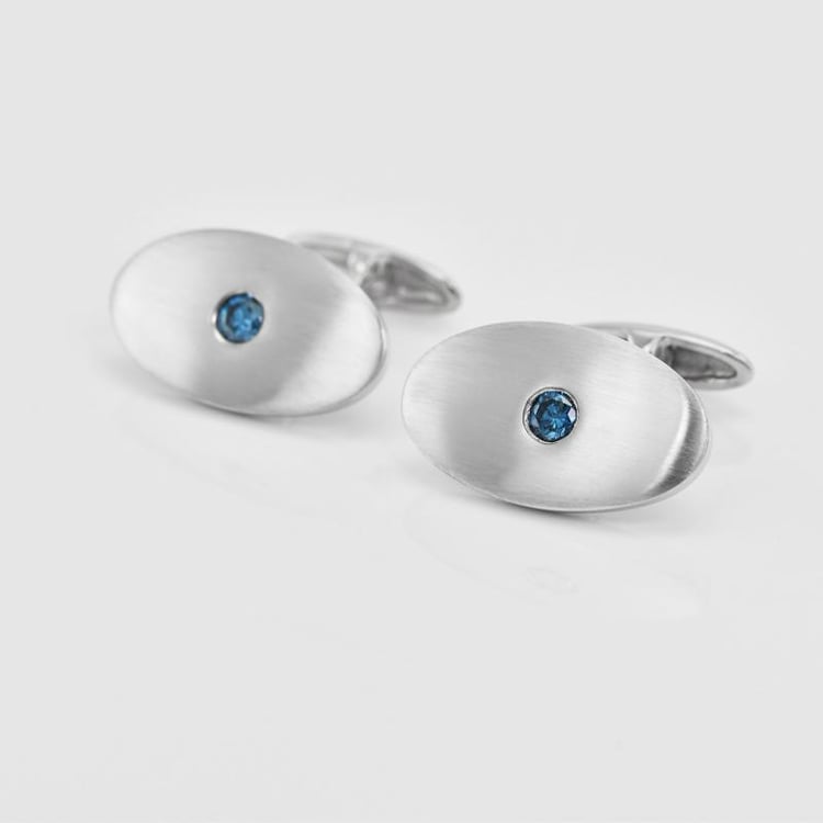 Knoflíčky s modrými diamanty 9029