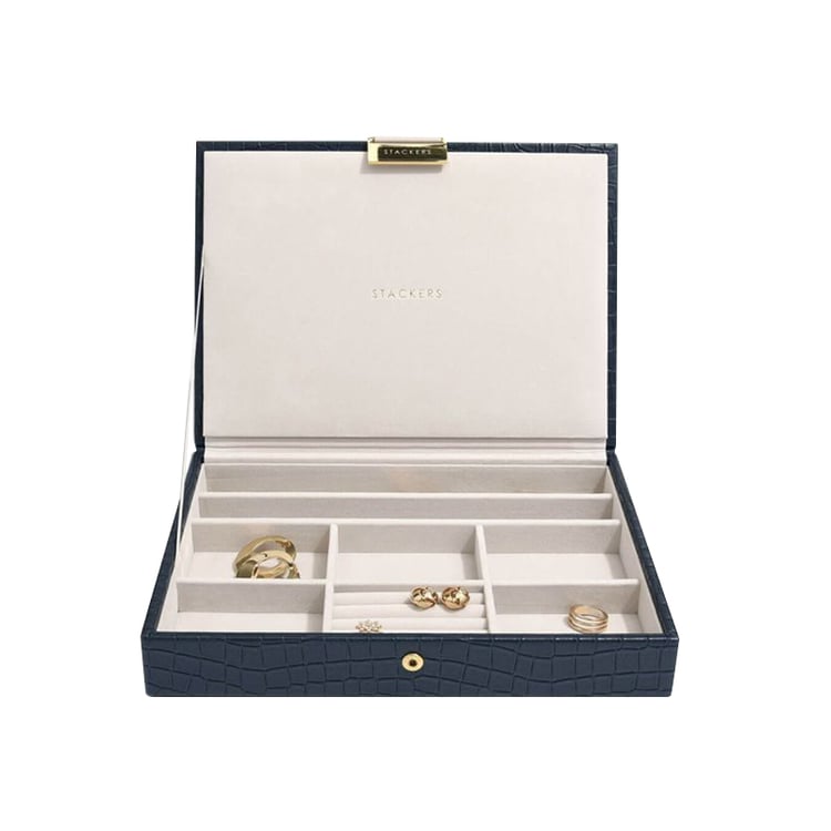 Tmavomodrá šperkovnice