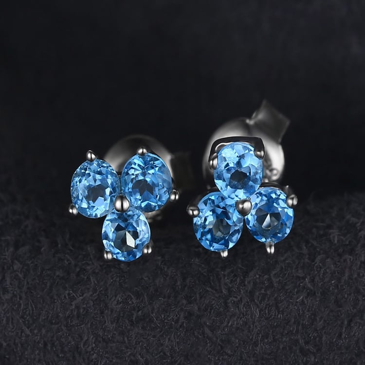 Náušnice se švýcarskými topazy 19370