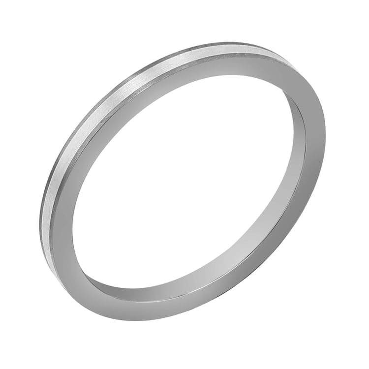 Snubní prsteny z titanu a stříbra Amrit 108527