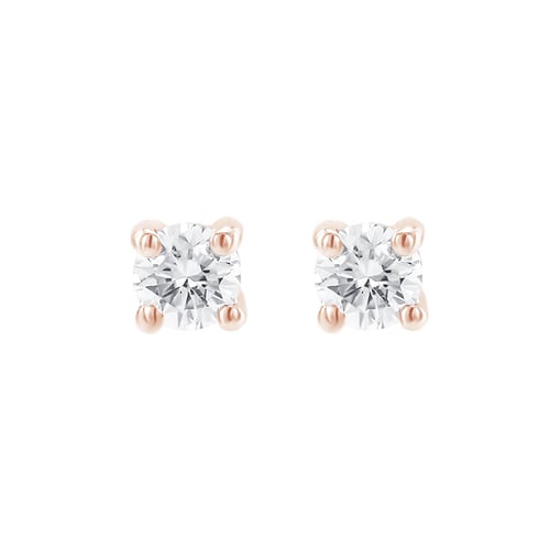 Napichovací náušnice s 0.12ct diamanty Atara
