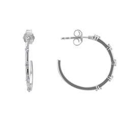 Kruhové náušnice s lab-grown diamanty Garcia