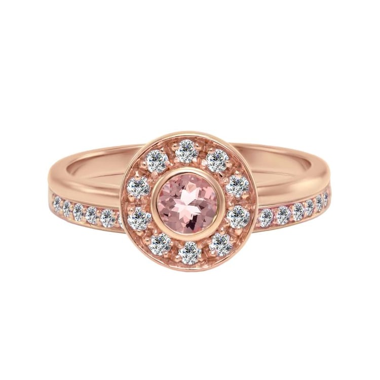 růžový set s morganitem 27463