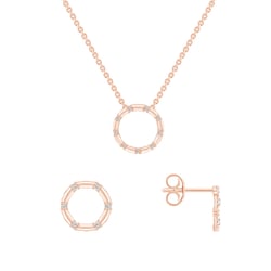 Zlatá karma sada s diamanty Lesley