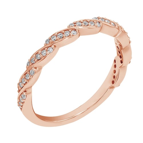 Proplétaný eternity prsten s lab-grown diamanty Allan