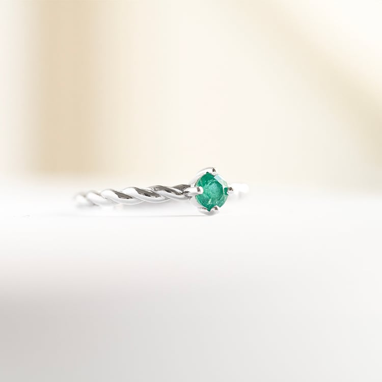 Propletený prsten se smaragdem Nelson 145547