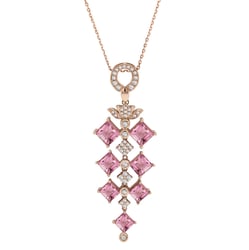 Přívěsek plný turmalínů a diamantů Dalisa