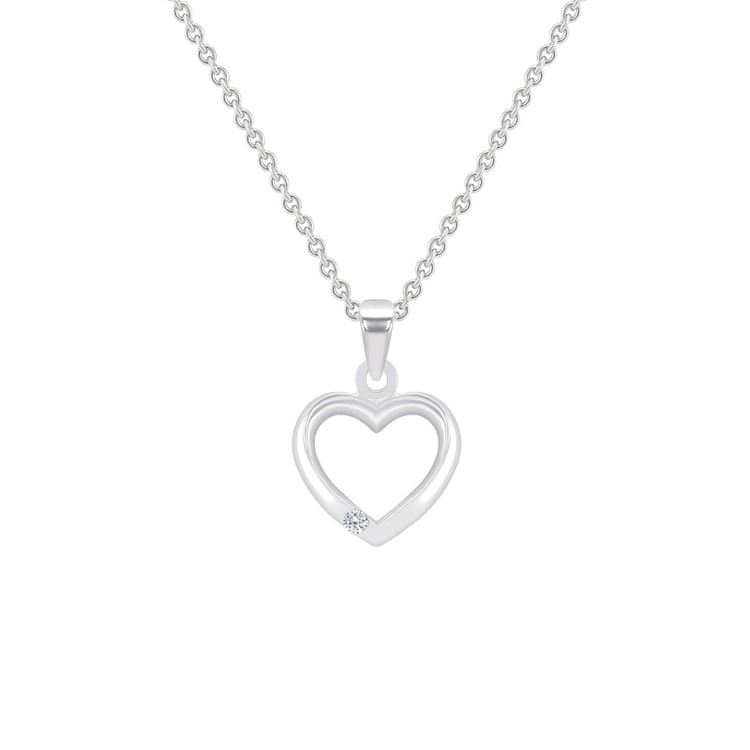 Stříbrný přívěsek s diamantem 70043