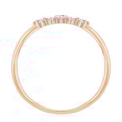 Zlatý zásnubní prsten s diamanty Blanka