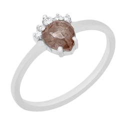 Zásnubní prsten se salt and pepper diamantem Ange