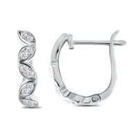 Kruhové náušnice s diamanty Malus