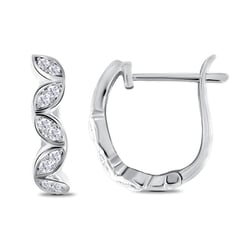 Kruhové náušnice s diamanty Malus