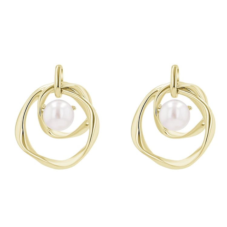 Perlové náušnice ze stříbra Thalia