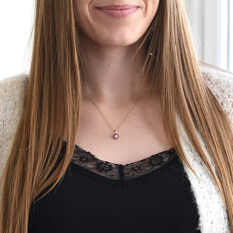 Rubínový přívěsek 85446