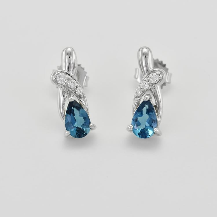 Topazové náušnice 42287