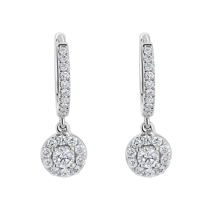 Zlaté kruhové náušnice s lab-grown diamanty 161745