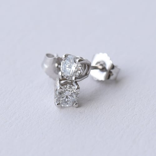 Náušnice ze zlata s 0.75ct lab-grown diamanty Trey