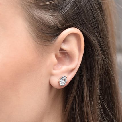 Stříbrné náušnice s akvamaríny Vedast