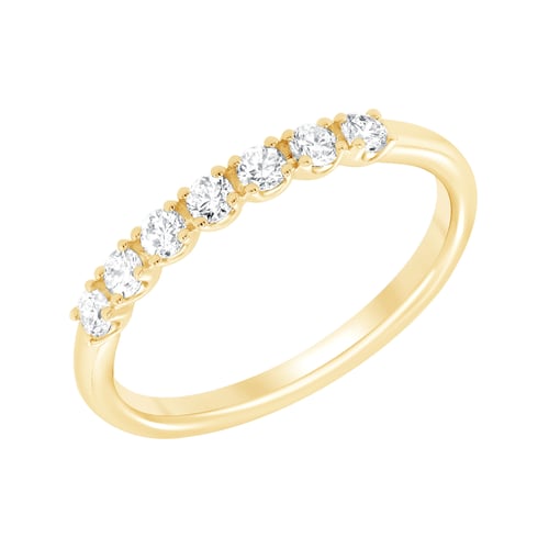 Zlatý romantický eternity prsten s lab-grown diamanty Rexanne
