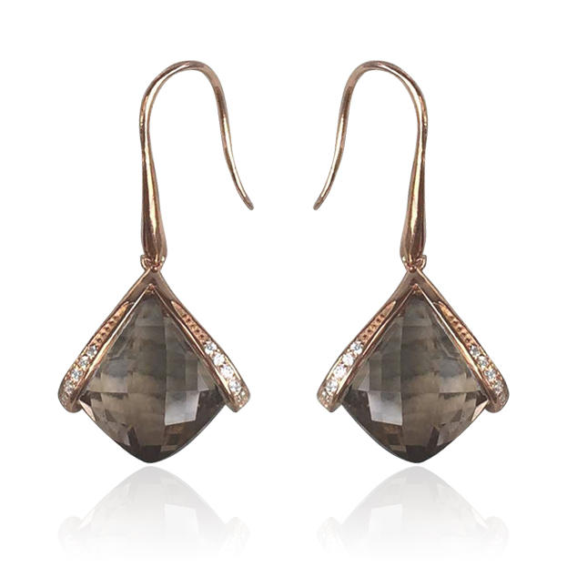 Náušnice s topazem Rahel