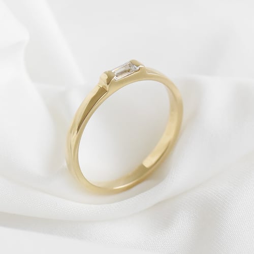 Prsten s baguette diamantem Xenia