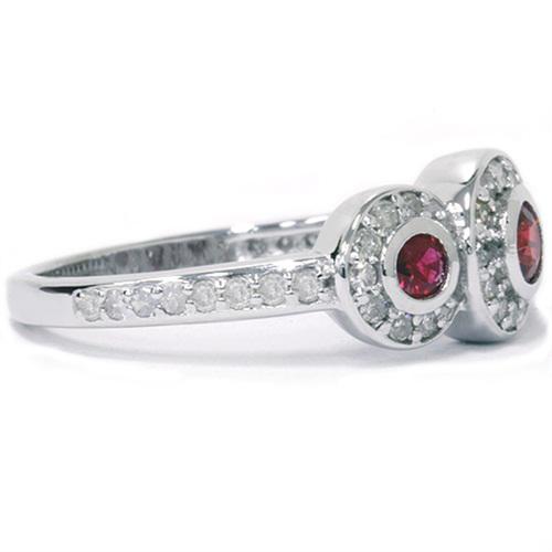 Prsten s diamanty a rubíny Beulah 7111