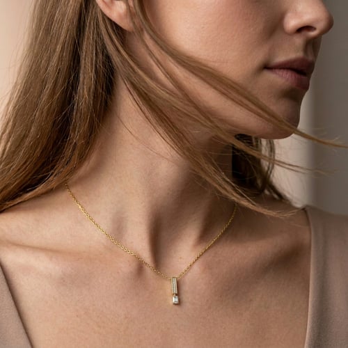 Elegantní přívěsek s lab-grown diamanty Maizy