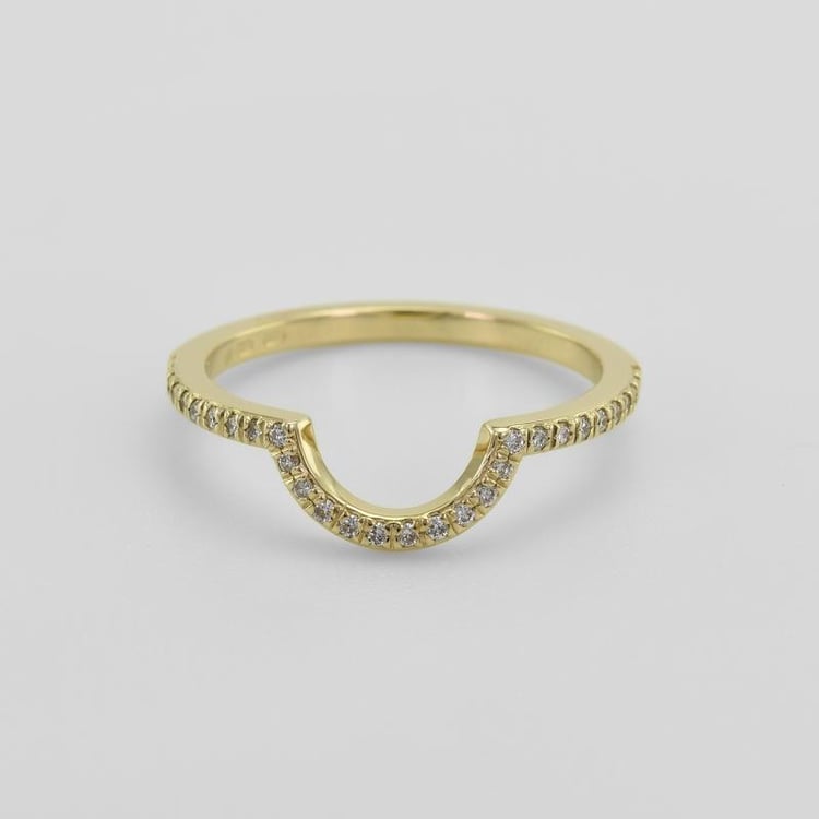 Vykrojený snubní prsten plný diamantů 50268