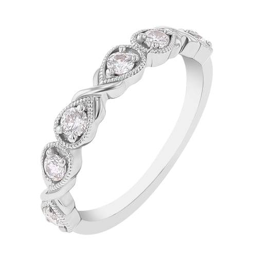 Vintage prsten zdobený lab-grown diamanty Calvin