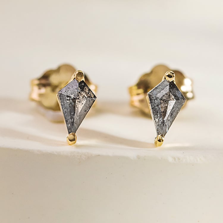 Náušnice s kite salt and pepper diamanty Ansa 156051