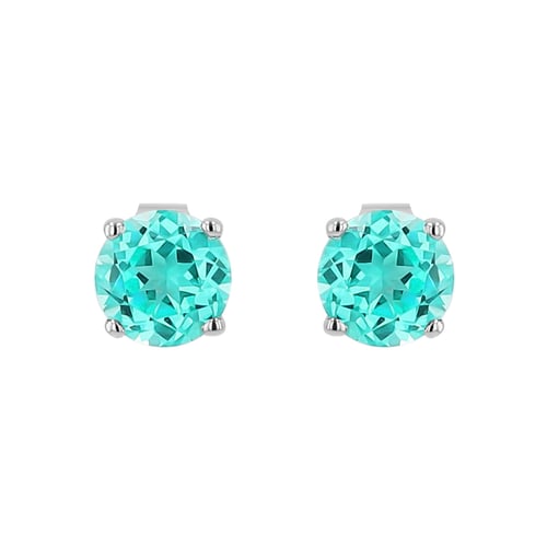 Sada šperků s kulatým lab-grown paraiba turmalínem Alandra