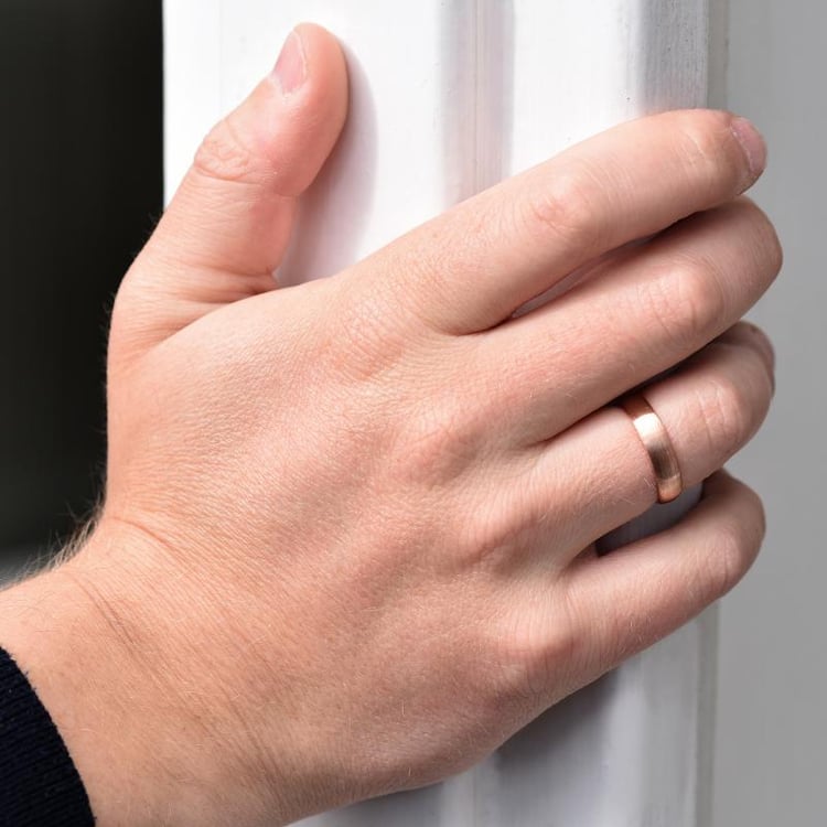 Snubní matný prsten 43207