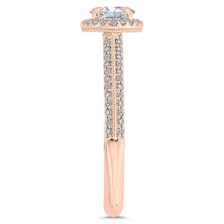 Diamantový zásnubní prsten v halo stylu 46441