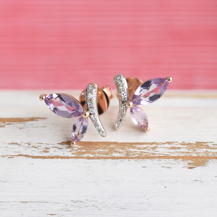 Ametystové náušnice 87431