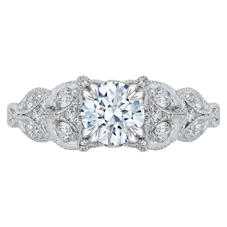 Diamantový zásnubní vintage prsten ze zlata 